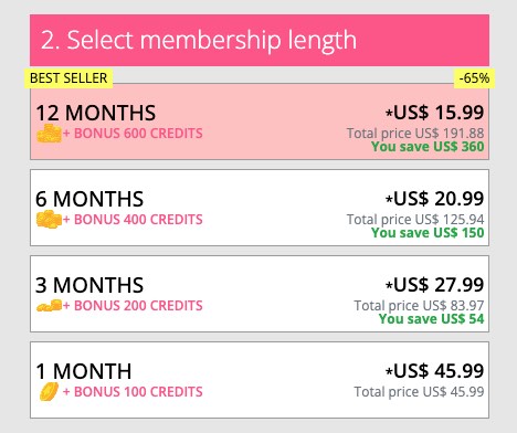 ConnectFlirt VIP membership pricing