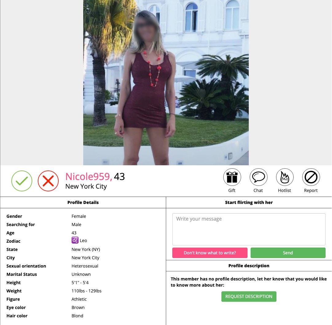 PlentyOfMilfs member area - profile from New York